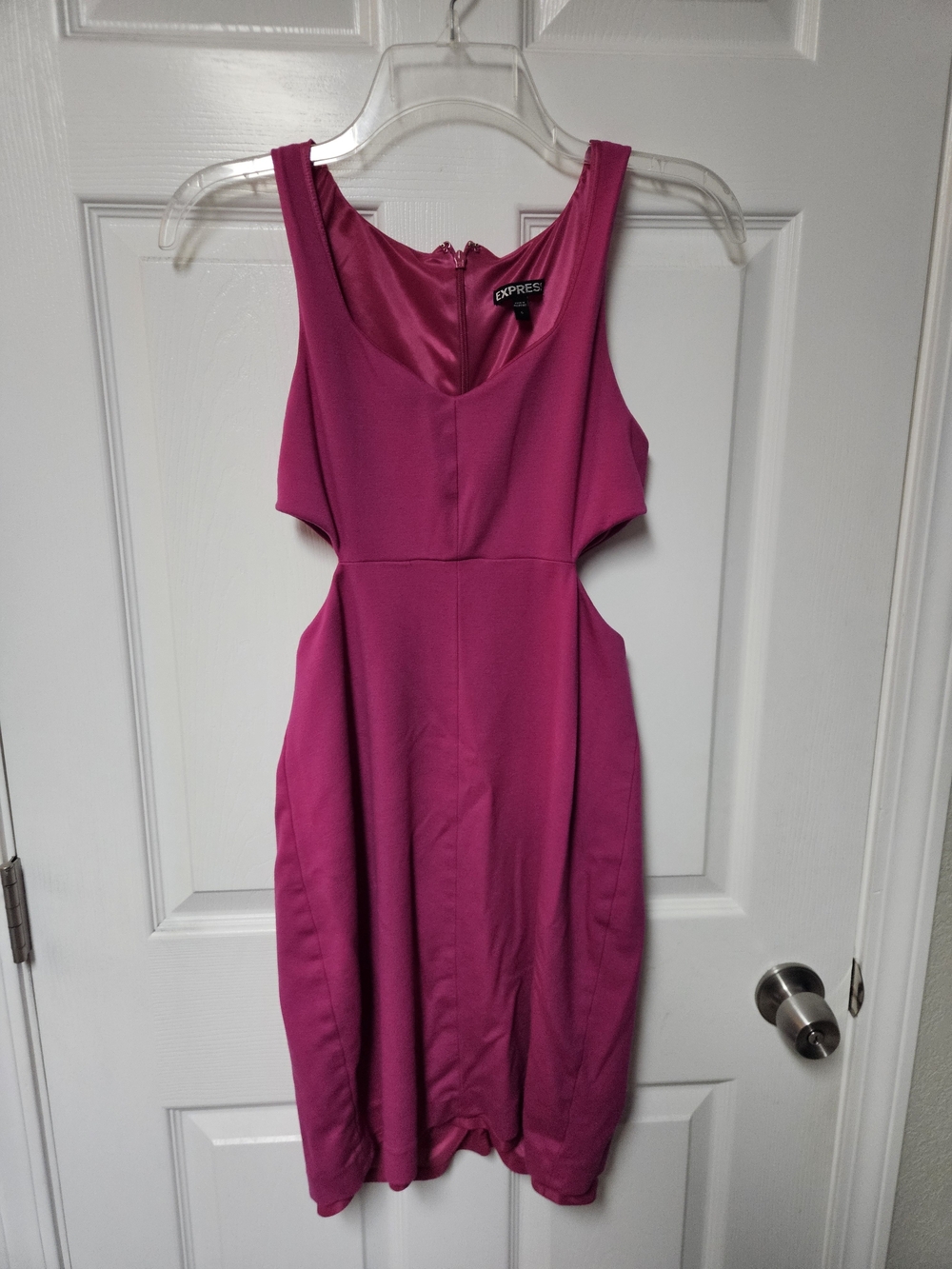 Express Women's Cutout Sheath Dress in Fuchsia